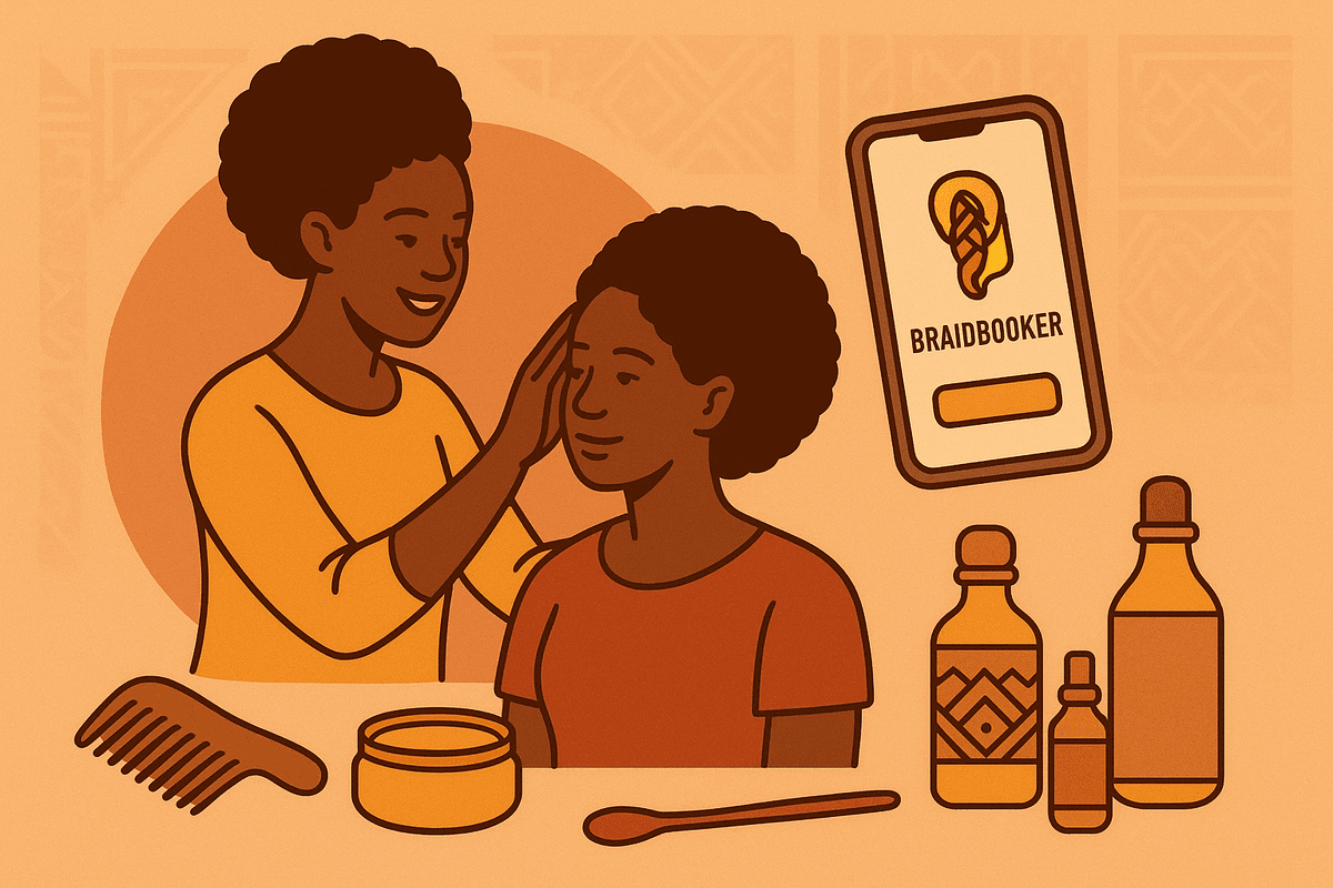 Interfaccia dell'app BraidBooker con funzionalita di prenotazione